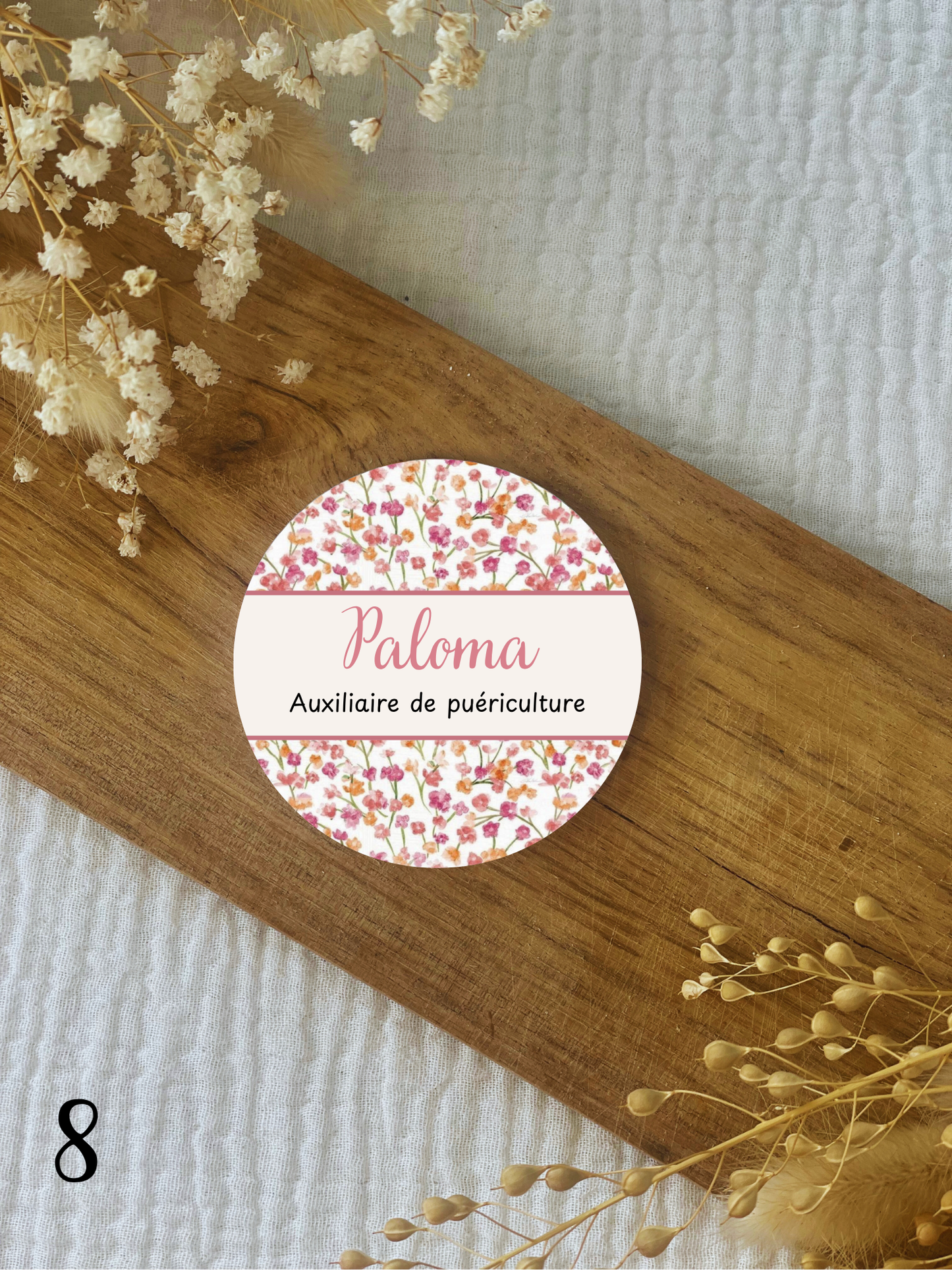 Badges personnalisés 75mm Floral