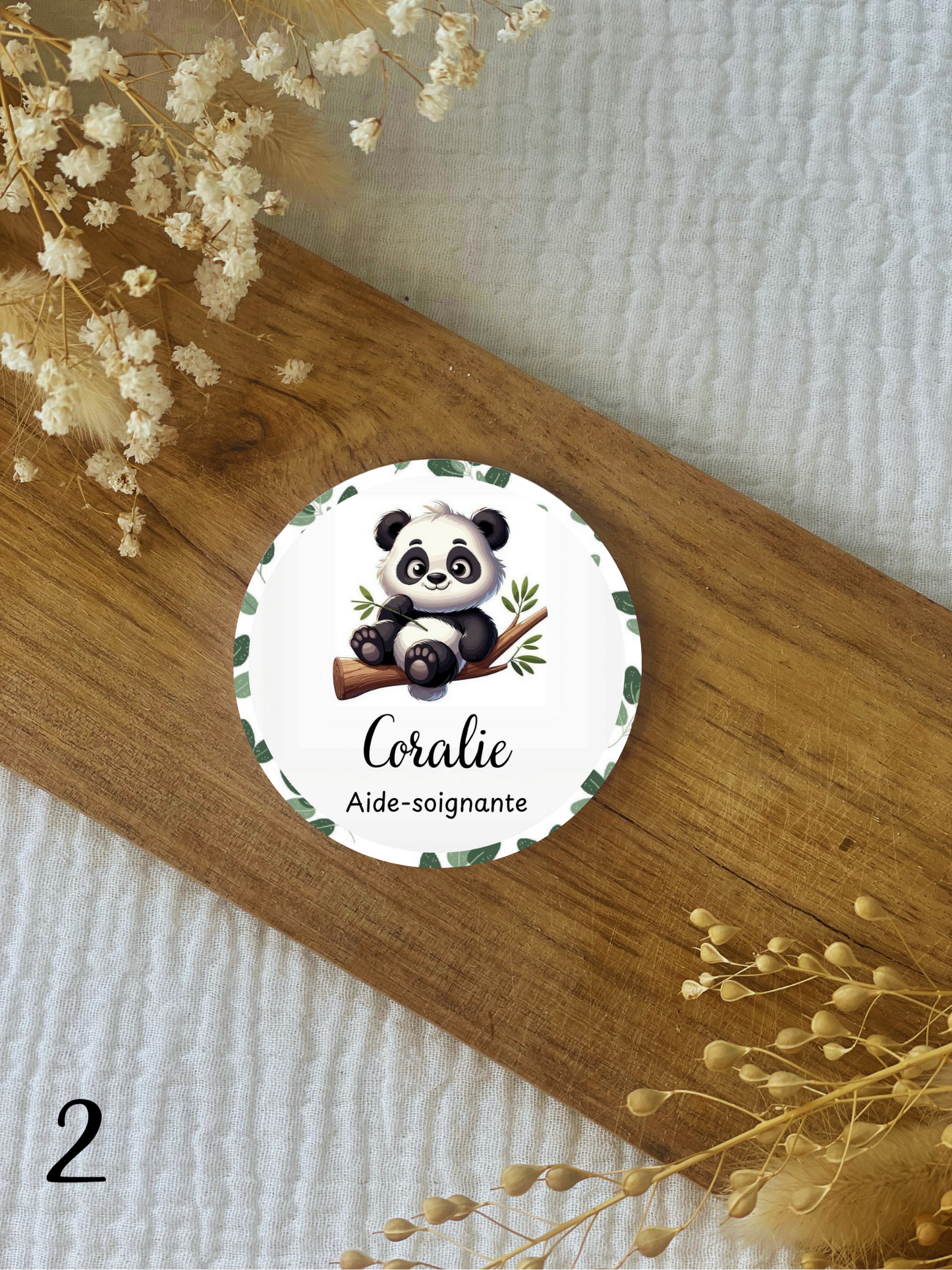 Badge soignant personnalisé Animal