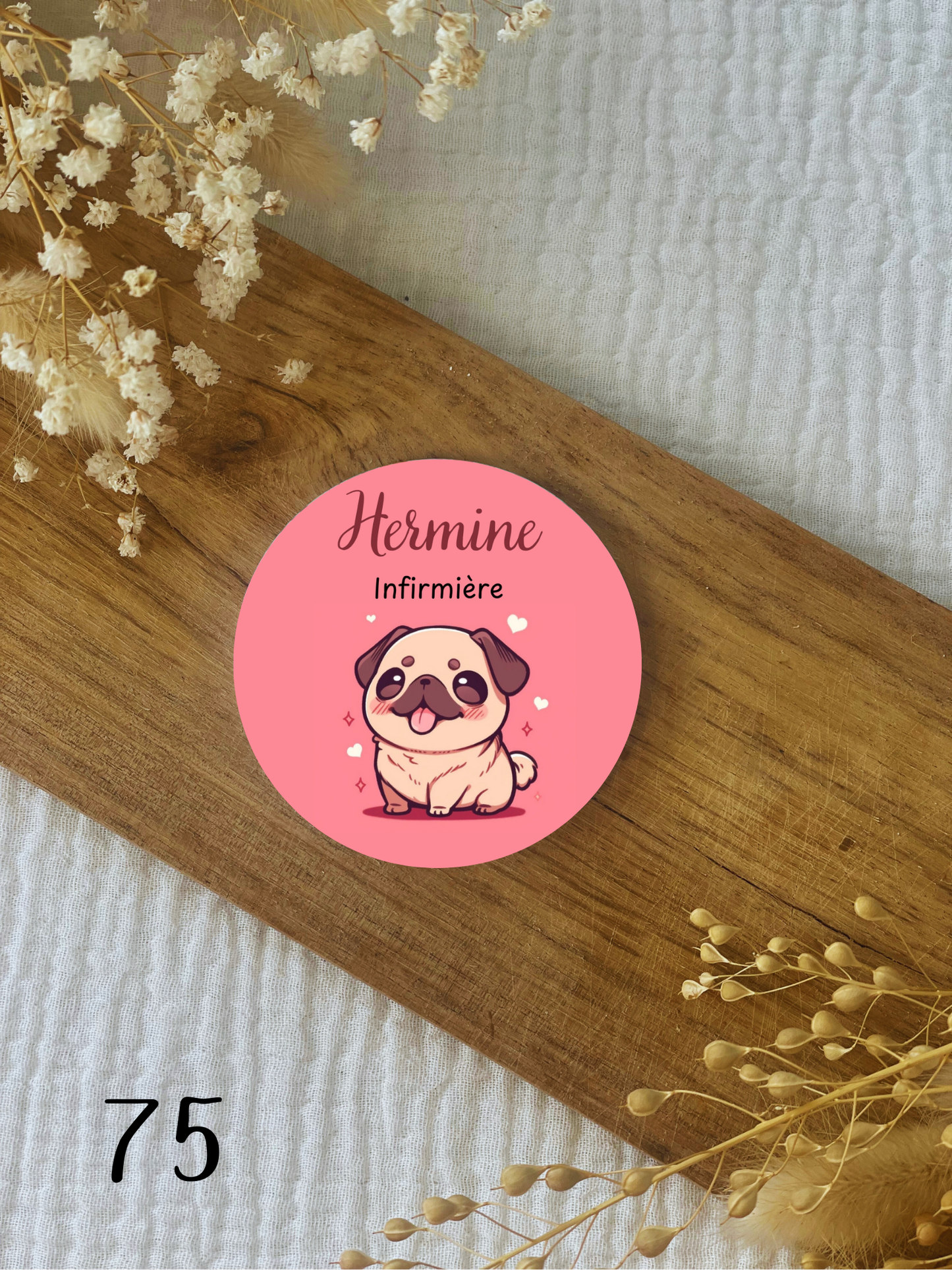 Badge soignant personnalisé Animal