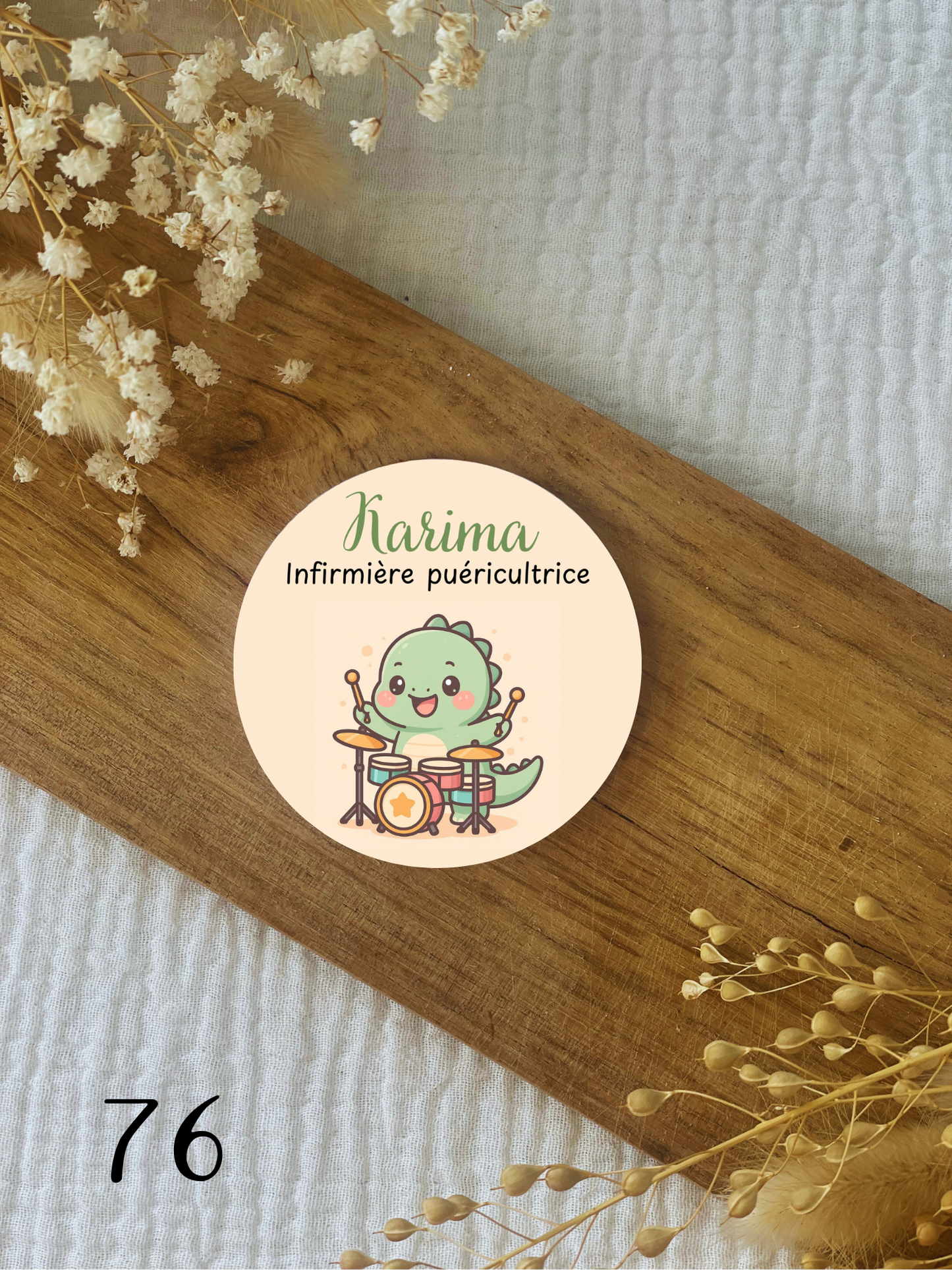 Badge soignant personnalisé Animal