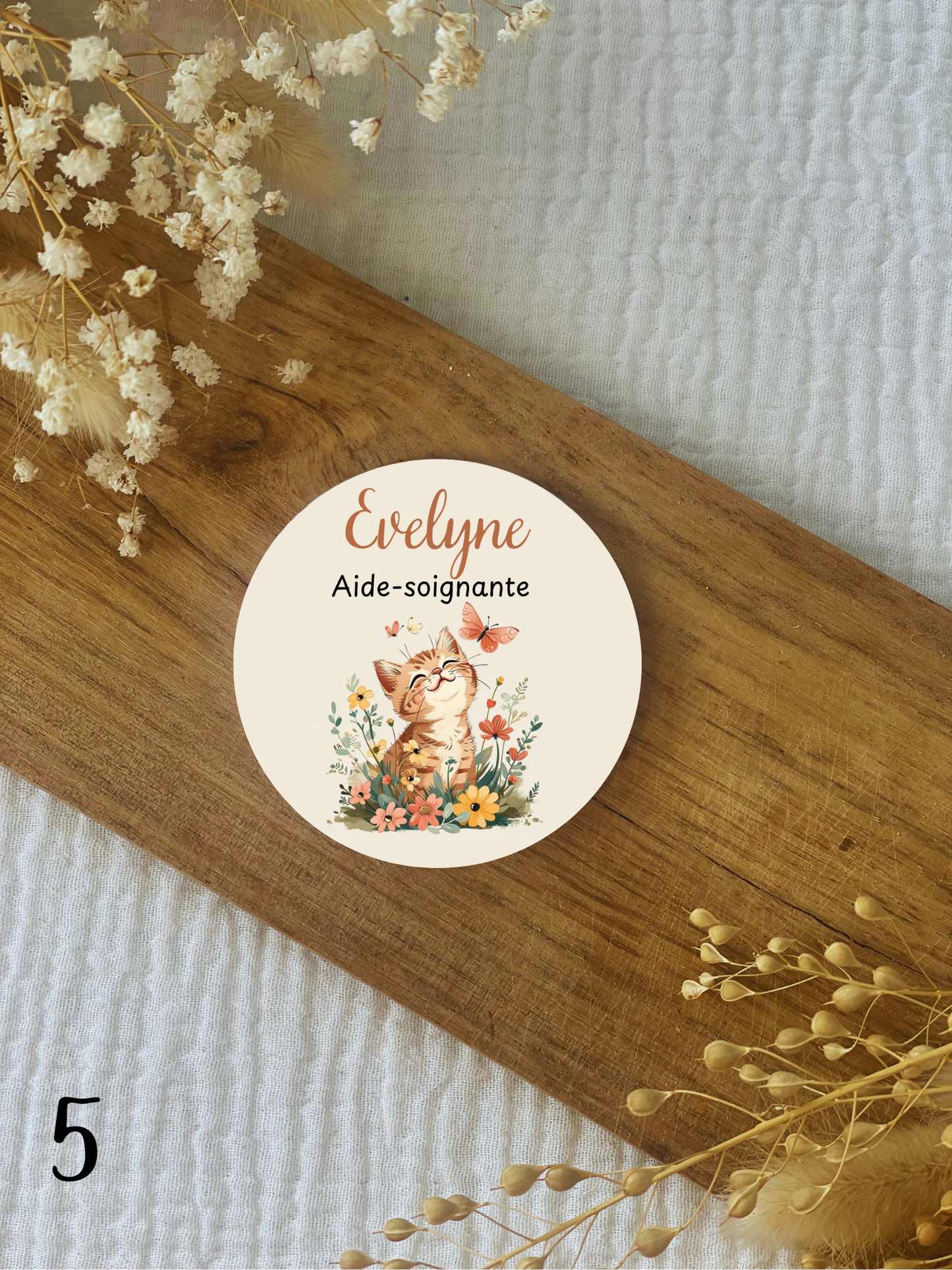 Badge soignant personnalisé Animal