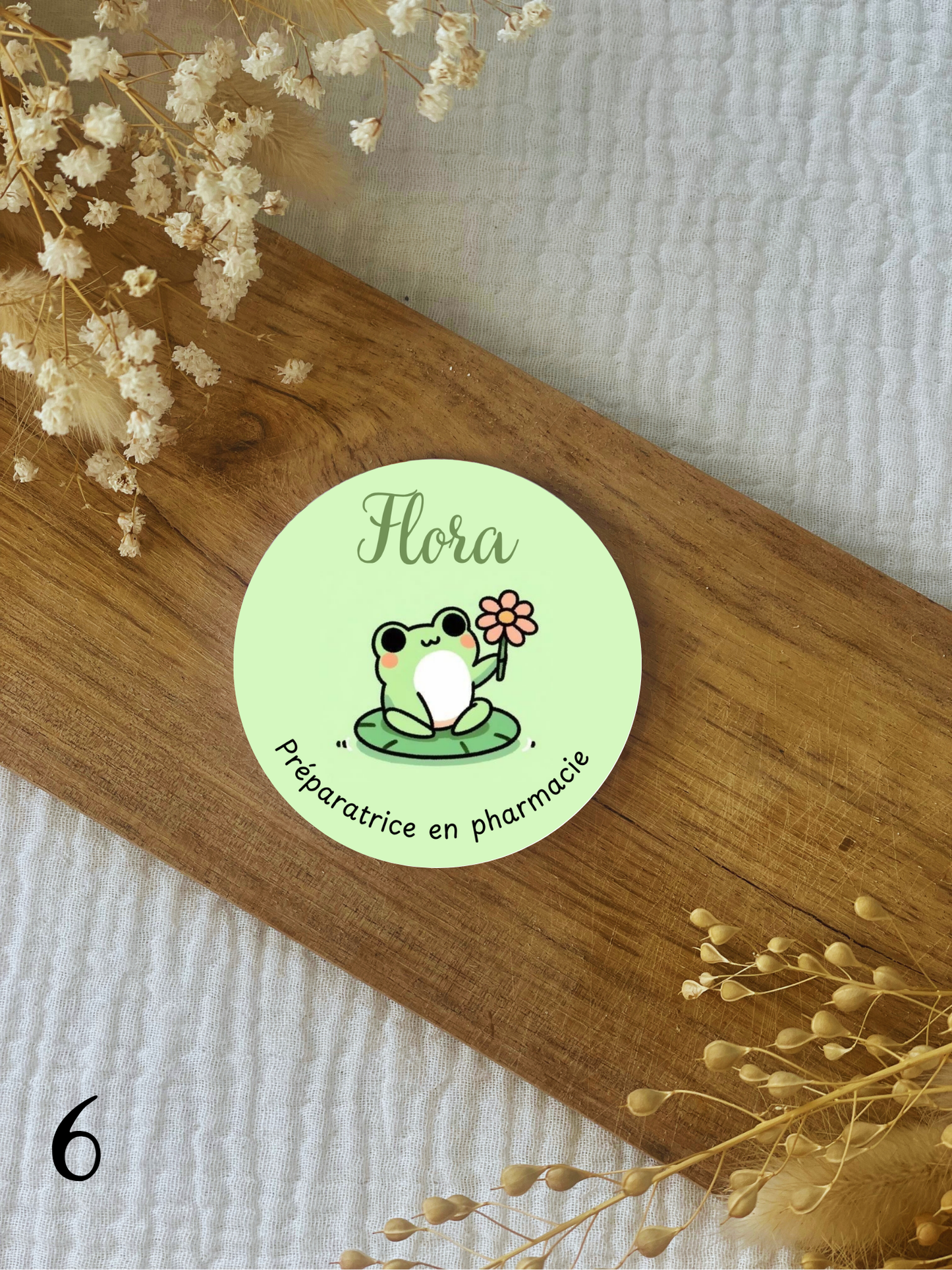 Badge soignant personnalisé Animal