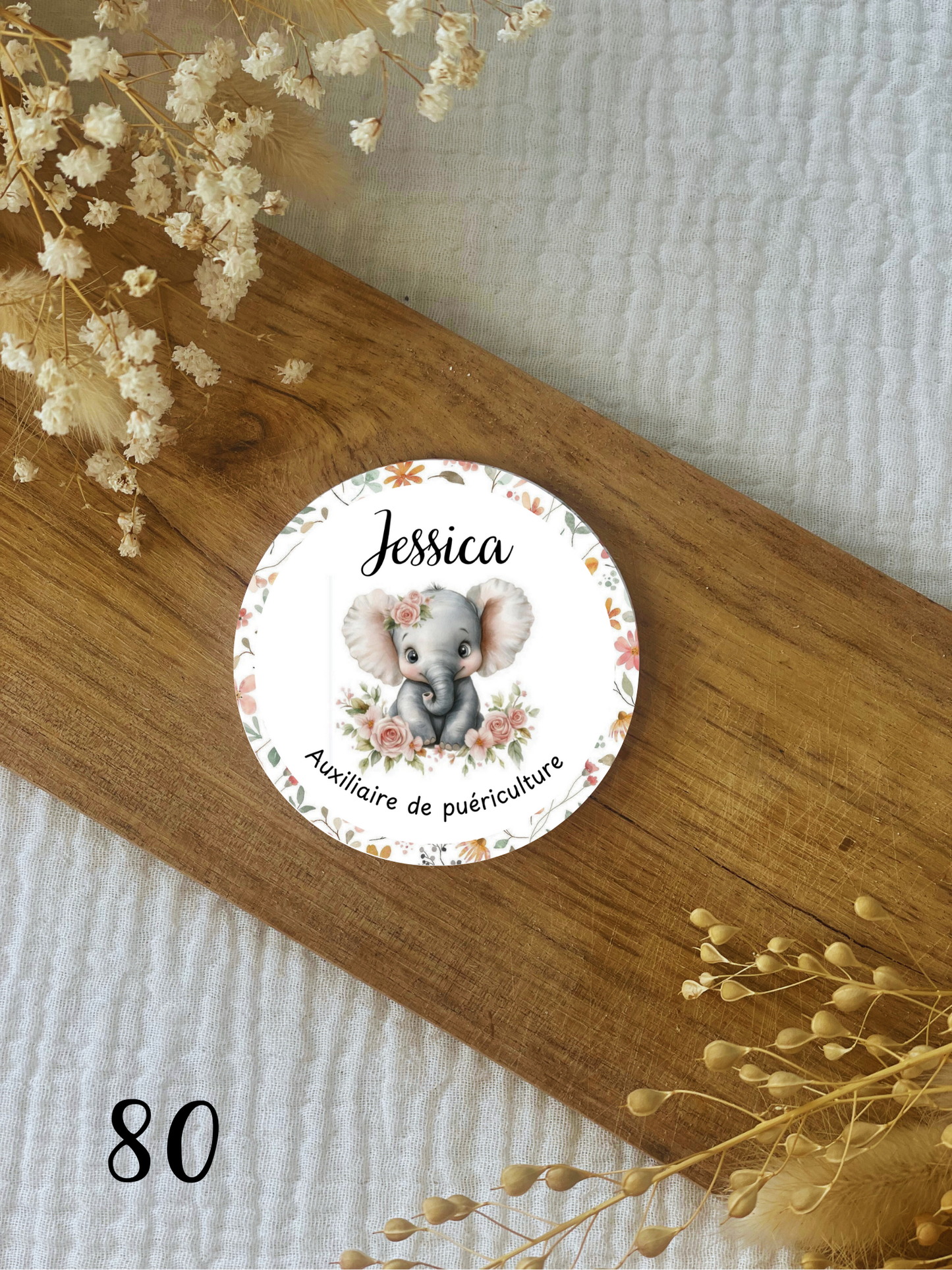 Badge soignant personnalisé Animal