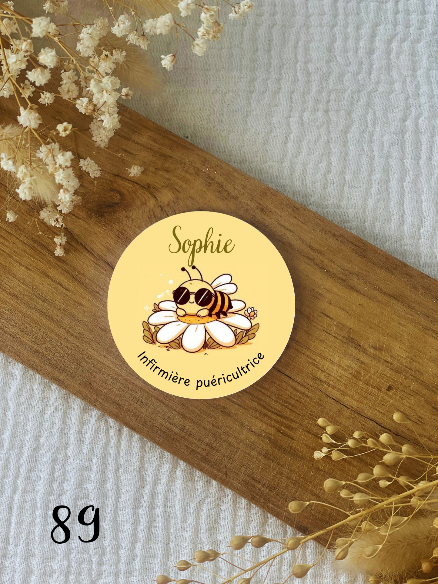 Badge soignant personnalisé animal