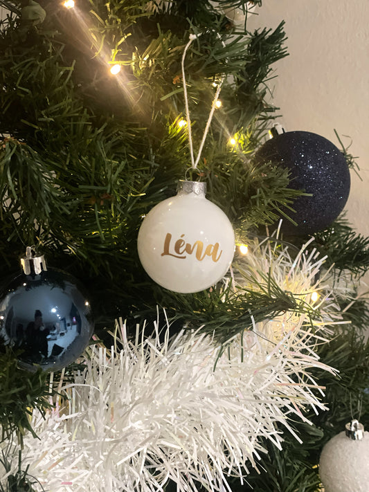 Boule de Noël - Prénom