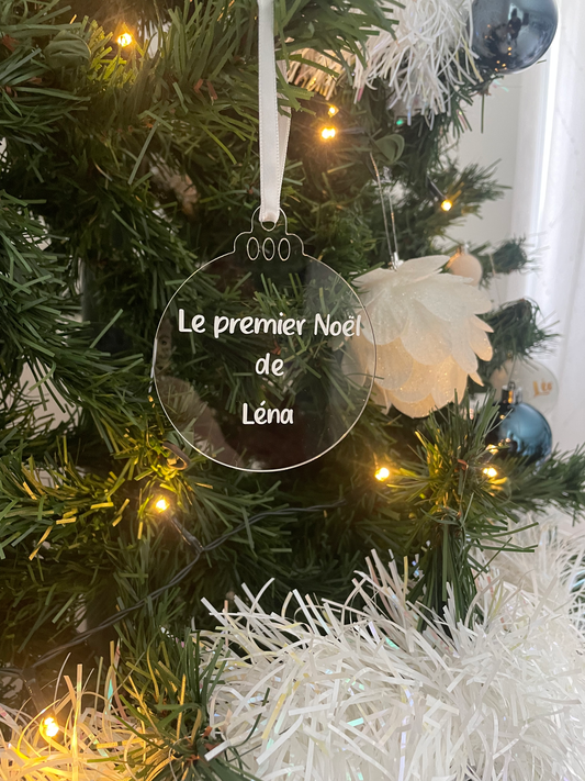 Boule plexi - Le premier Noël de